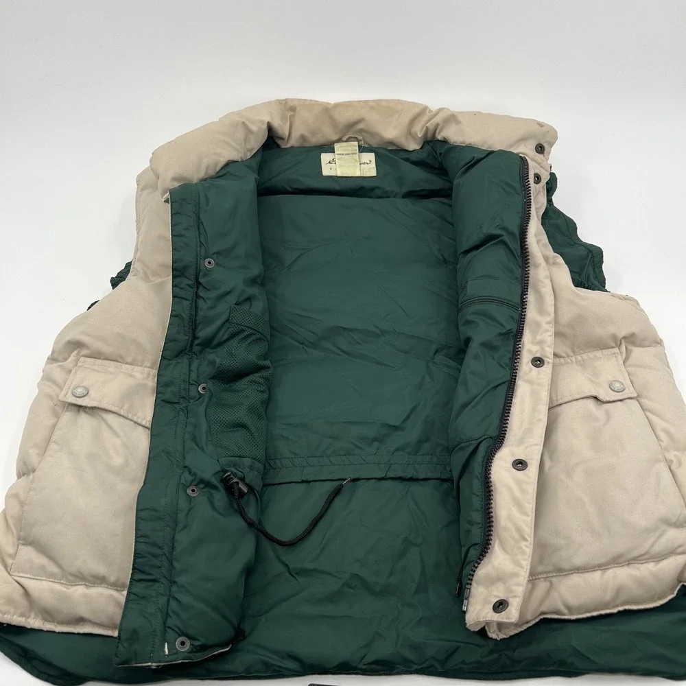 VINTAGE EDDIE BAUER PREMIUM QUALITY GOOSE DOWN PUFFER VEST SIZE XXLARGE- Tan